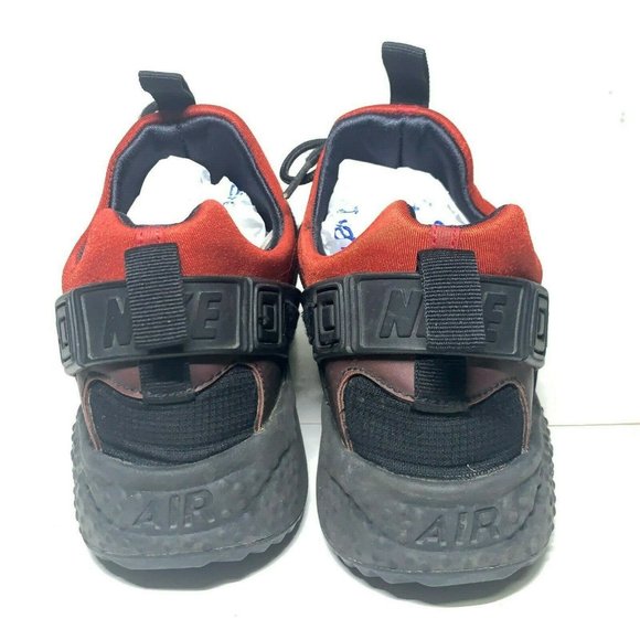 Nike Huarache Utility Men's Red Athletic Gym - Picture 3 of 7